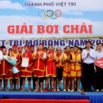 Giải bơi chải mở rộng trên Hồ Công viên Văn Lang năm 2020